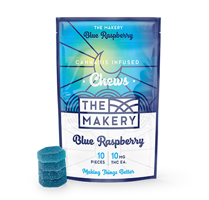 The Makery Blue Raspberry Cannabis Chews