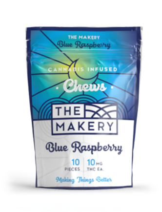 The Makery Blue Raspberry cannabis chew
